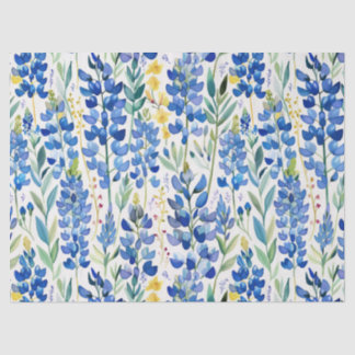 Texas Bluebonnet Wildflower Pattern Tissue Paper