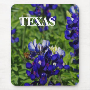 Texas Bluebonnets Designer Mouse Pad