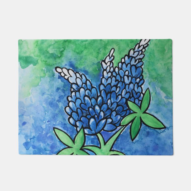 Texas Bluebonnets Doormat (Front)