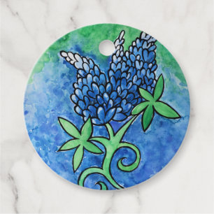 Texas Bluebonnets Favour Tags