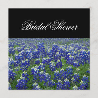 Texas Bluebonnets Floral Bridal Shower Invitation