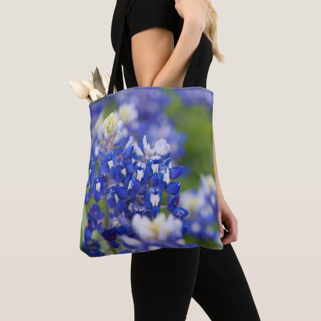 Texas Bluebonnets in bloom tote Bag (Close Up)