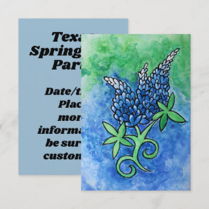 Texas Bluebonnets Invitation