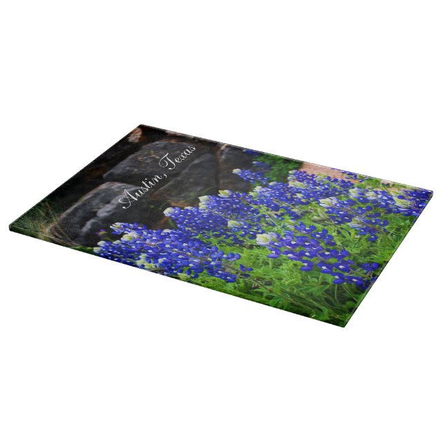 Texas Bluebonnets No2 Cutting Board (Corner)