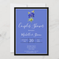 Texas Bluebonnets on Blue, Spring Wedding, Couples