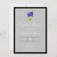 Texas Bluebonnets on Light Grey, Spring, Couples