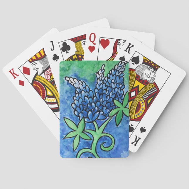 Texas Bluebonnets Playing Cards (Back)