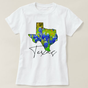 Texas Bluebonnets State of Texas Fine Art T-Shirt