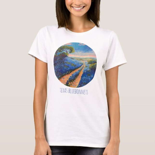 Texas bluebonnets t-shirt too (Front)