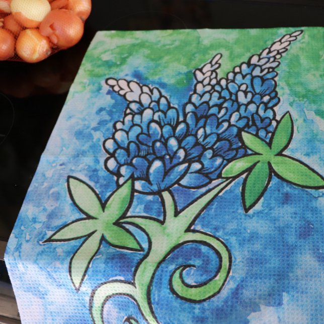 Texas Bluebonnets Tea Towel (Creator Uploaded)