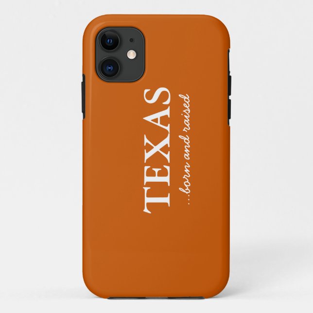 Texas-Born and raised! Case-Mate iPhone Case (Back)