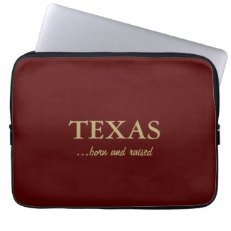 TEXAS-born and raised Laptop Sleeve