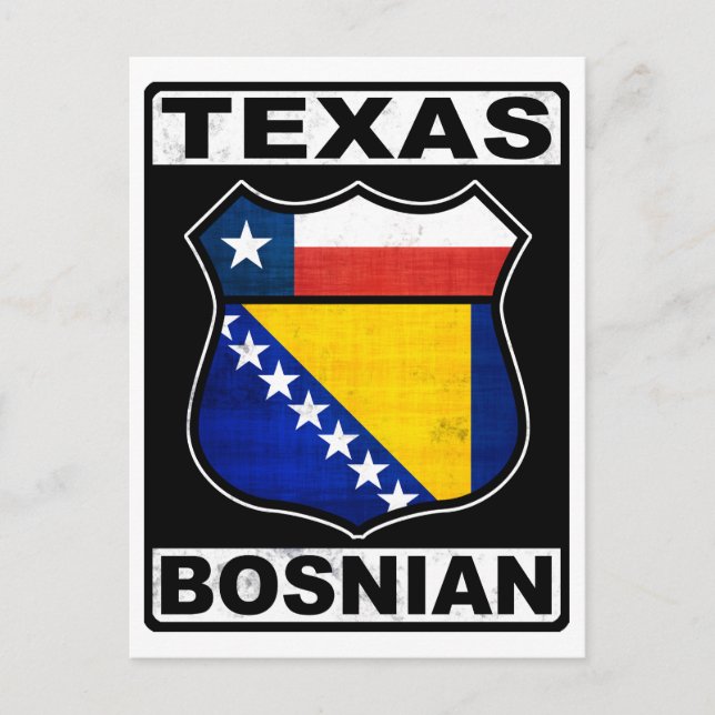 Texas Bosnian American Postcard (Front)