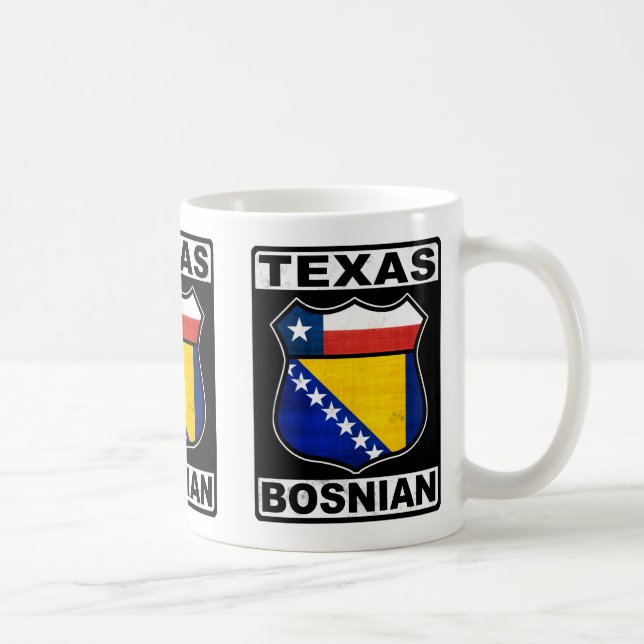 Texas Bosnian American Sign Coffee Mug (Right)