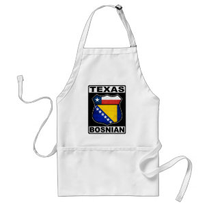 Texas Bosnian American Sign Standard Apron