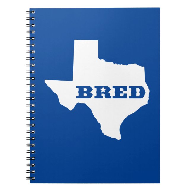 Texas Bred Spiral Notebook (Front)