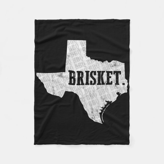 Texas Brisket Bbq And Pitmaster Tee  Fleece Blanket (Front)