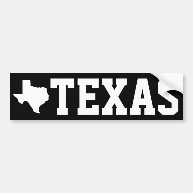 TEXAS BUMPER STICKER (Front)