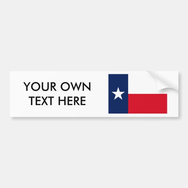 TEXAS BUMPER STICKER (Front)