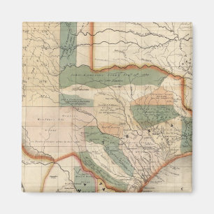 Texas, By David H Burr Magnet