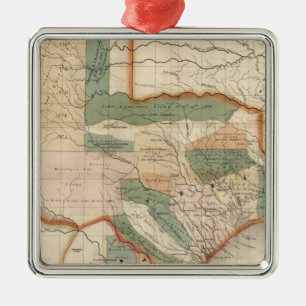 Texas, By David H Burr Metal Tree Decoration