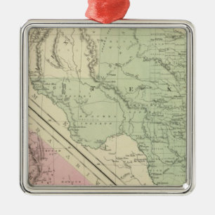 Texas, California Metal Tree Decoration