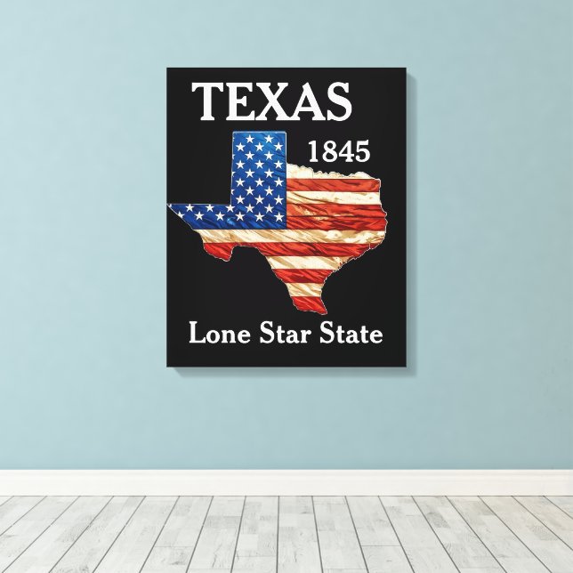 TEXAS CANVAS PRINT (Insitu(Wood Floor))