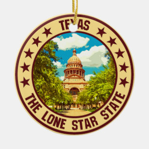 Texas                                              ceramic tree decoration