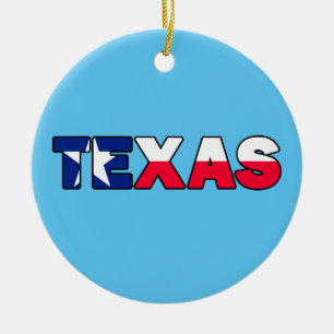 Texas Ceramic Tree Decoration