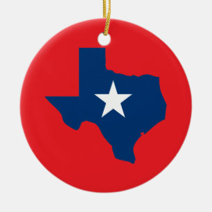 Texas Ceramic Tree Decoration