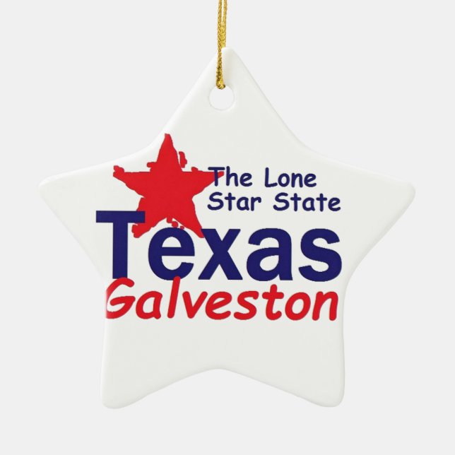 TEXAS CERAMIC TREE DECORATION (Front)