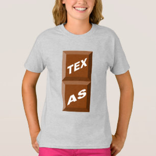 TEXAS CHOCOLAT girls ash T-shirt