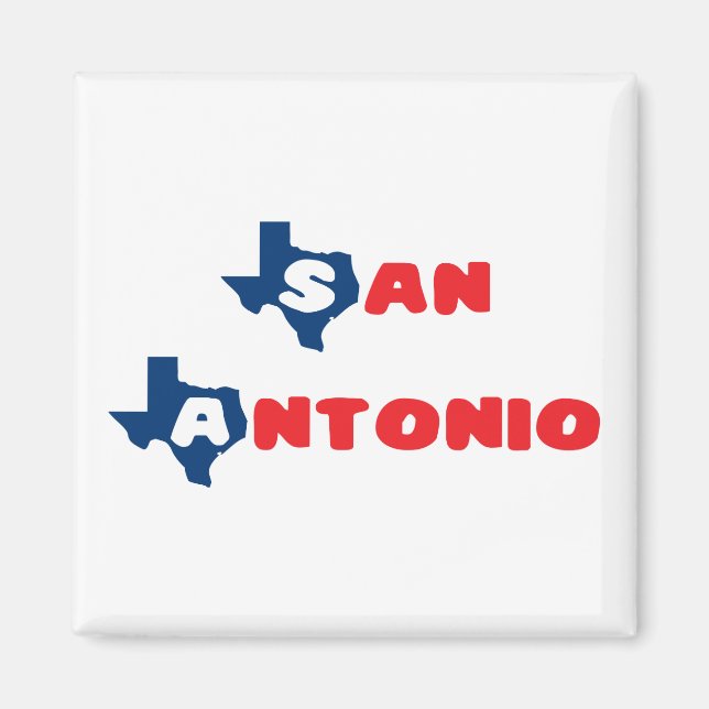 Texas Cites San Antonio Magnet (Front)
