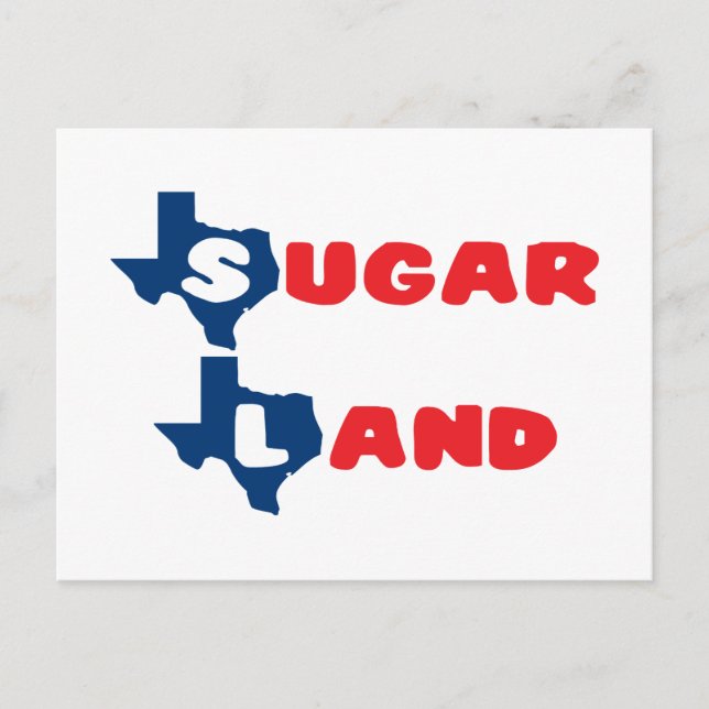 Texas Cities Sugar Land Postcard (Front)