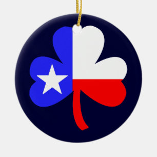 Texas Clover Ceramic Tree Decoration