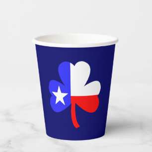 Texas Clover Paper Cups