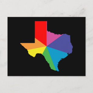 texas colour burst postcard