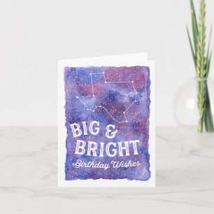 Texas Constellation Big and Bright Birthday Card