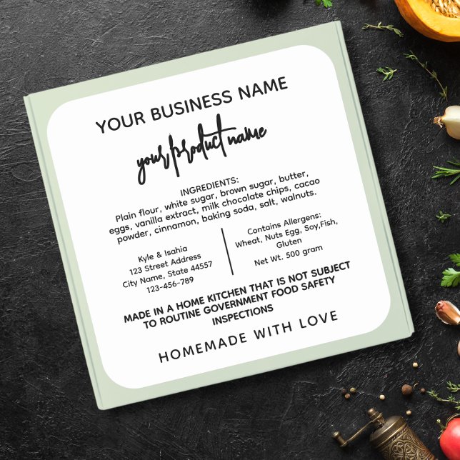 Texas Cottage Law Food label sticker (Creator Uploaded)