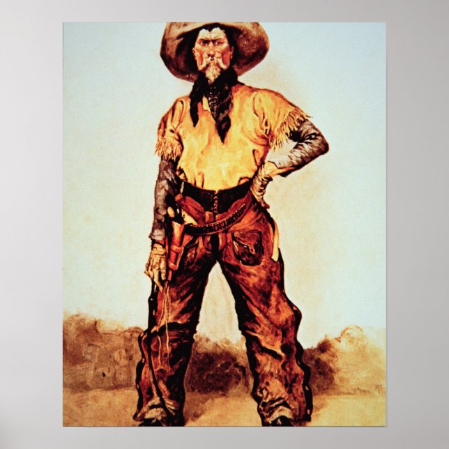 Texas Cowboy, c.1890 (oil on canvas) Poster (Front)
