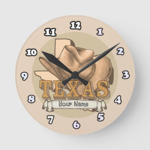 Texas cowboy  clock