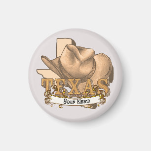 Texas Cowboy Magnet