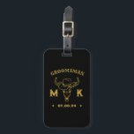 Texas Cowboy Monogram Best Man Groomsmen Luggage Tag<br><div class="desc">Personalised gifts for groomsmen and best man with old western cowboy theme. Decorated with cowboy hat with vintage western font. Text and colour are editable using the Design Tool to fit your occasion. Get this customise gift for wedding,  bachelor party,  engagement party or any other special occasions.</div>