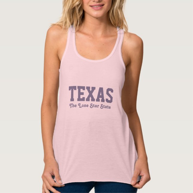 TEXAS custom text clothing Singlet (Front)