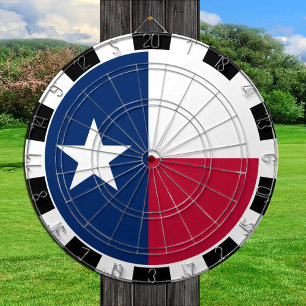 Texas Dartboard USA & Texas Flag / game board