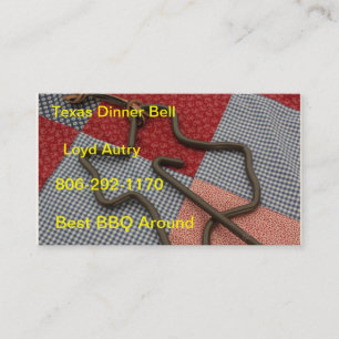 texas dinner bell business card