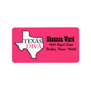"Texas Diva" Label