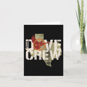 Texas Dove Crew Matching Dove Hunting Trip Card