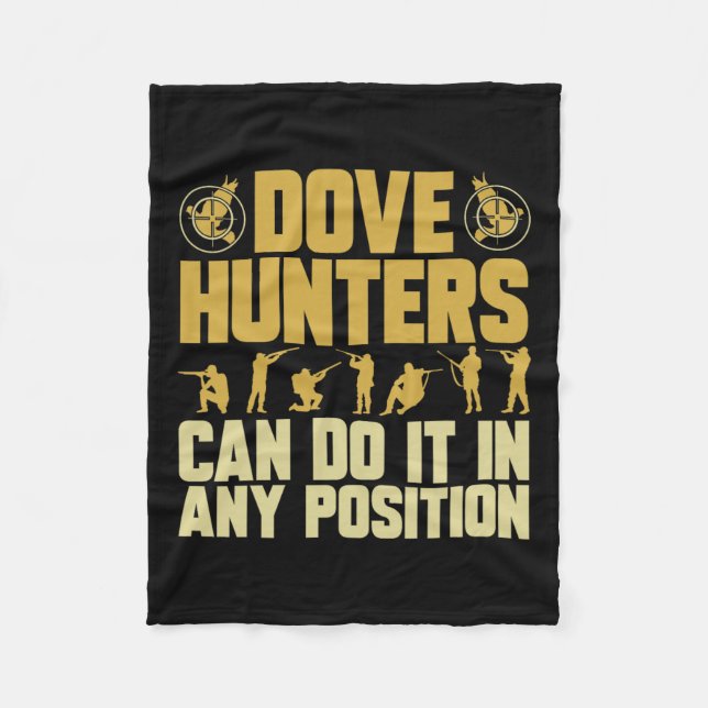 Texas Dove Hunting Dove Hunter  Fleece Blanket (Front)