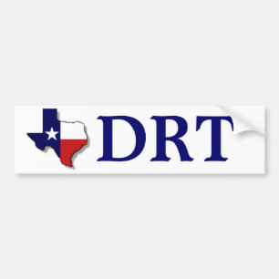 TEXAS DRT - NAVY BUMPER STICKER